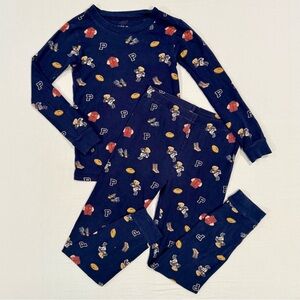 Polo Bear Football Sleep Set Boys 8 Stretch Jersey Pajamas Ralph Lauren Kids